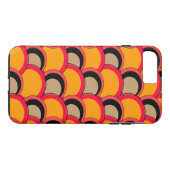 Mod Circles Oranje Case-Mate iPhone Case (Achterkant (Horizontaal))