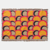 Mod Circles Oranje Deken (Voorkant)