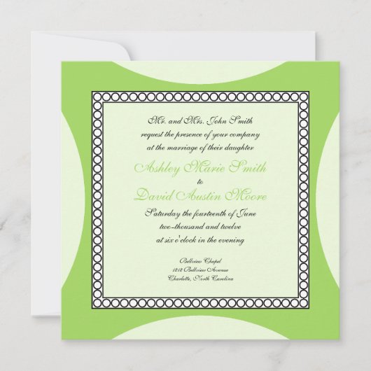 Mod Circles - Uitnodiging tot Limoen (Voorkant)