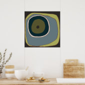 Mod Cirkel 1 - Kunstafdrukken Poster (Keuken)