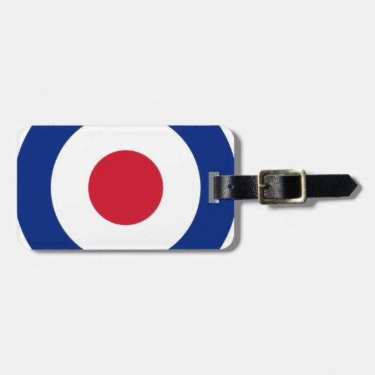 Mod - Classic Roundel - Bullseye Archery Target Bagagelabel (Voorkant horizontaal)