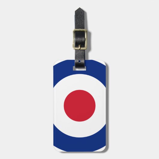 Mod - Classic Roundel - Bullseye Archery Target Bagagelabel (Voorkant verticaal)