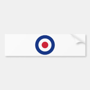 Mod - Classic Roundel - Bullseye Archery Target Bumpersticker