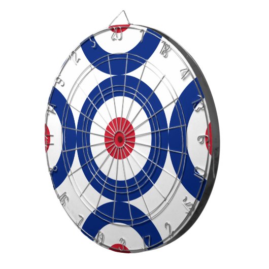 Mod - Classic Roundel - Bullseye Archery Target Dartbord (Voorkant Rechts)