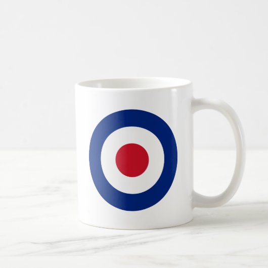 Mod - Classic Roundel - Bullseye Archery Target Koffiemok (Rechts)