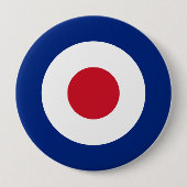 Mod - Classic Roundel - Bullseye Archery Target Ronde Button 4,0 Cm (Voorkant)