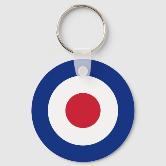 Mod - Classic Roundel - Bullseye Archery Target Sleutelhanger (Voorkant)