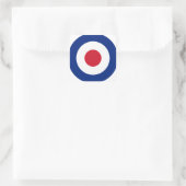 Mod - Classic Roundel - Bullseye Archery Target Vierkante Sticker (Tas)