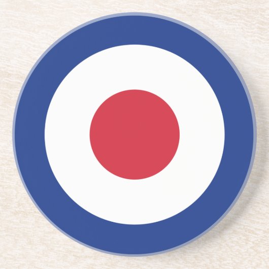 Mod - Classic Roundel - Bullseye Archery Target Zandsteen Onderzetter (Voorkant)