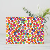 Mod Colorful Squares Kaart (Staand voorkant)