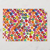 Mod Colorful Squares Kaart (Voorkant / Achterkant)