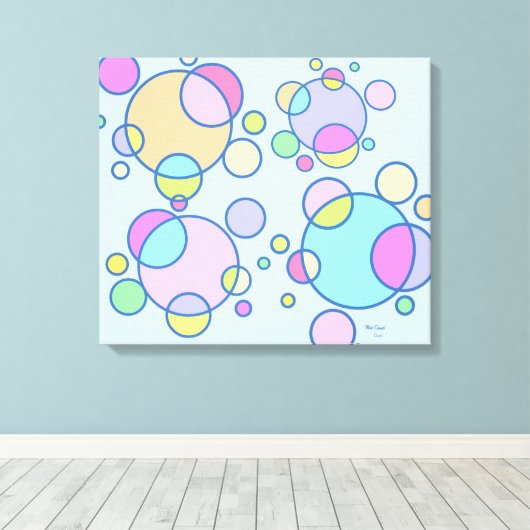 Mod Cosmic op canvas (Insitu (Houten vloer))