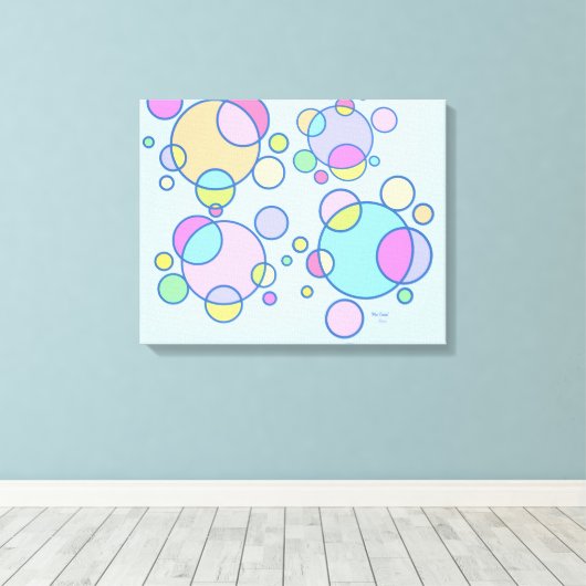 Mod Cosmic op canvas Afdruk (Insitu (Houten vloer))