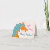 Mod Cowboy Western Horse bedankje Bedankkaart (Voorkant)