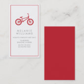Mod Cranberry Red Bicycle Contactkaartje (Voorkant / Achterkant)