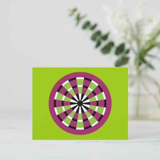 Mod Dartboard Briefkaart (Staand voorkant)