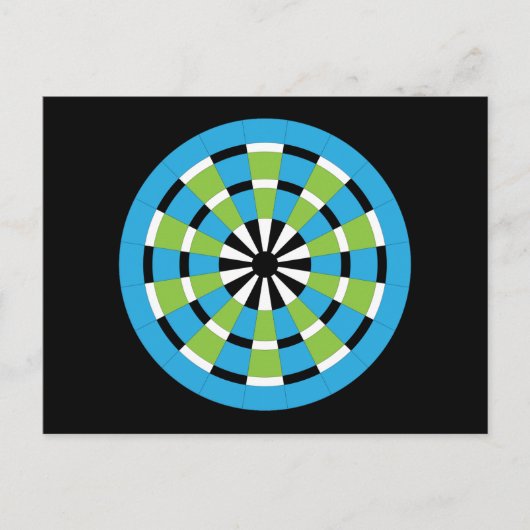Mod Dartboard Briefkaart (Voorkant)