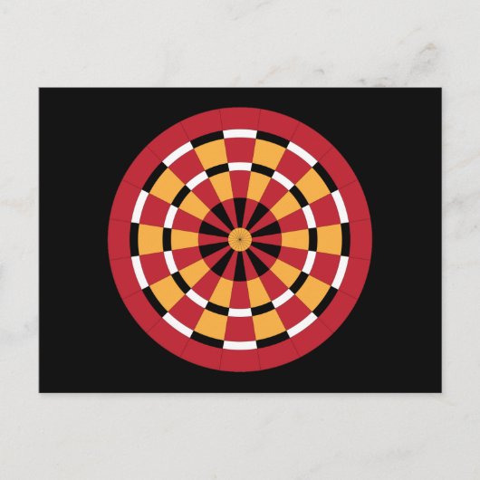 Mod Dartboard Briefkaart (Voorkant)