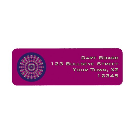 Mod Dartboard Etiket (Voorkant)