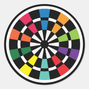 Mod Dartboard Ronde Sticker