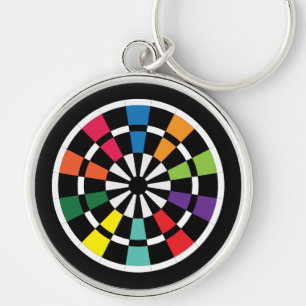 Mod Dartboard Sleutelhanger