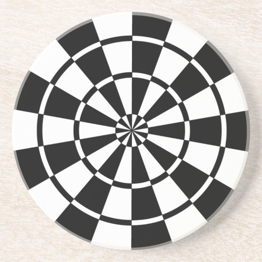 Mod Dartboard Zandsteen Onderzetter (Voorkant)