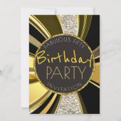 Mod Deco Fabulous 50 Verjaardag Stijlvol Glam Part Kaart (Voorkant)