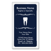 Mod Dentist Magnetic Magnetisch Visitekaartje (Voorkant Verticaal)