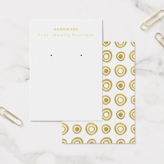 Mod Designer Gold Circles die DisplayCard verdiene Visitekaartje (Kantoor)