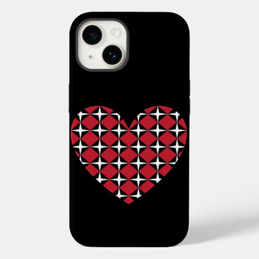 Mod Diamond Heart Case-Mate iPhone Case (Achterkant)