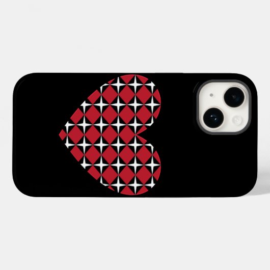 Mod Diamond Heart Case-Mate iPhone Case (Achterkant (horizontaal))