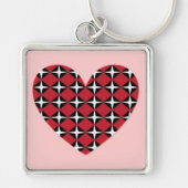 Mod Diamond Heart Sleutelhanger (Voorkant)