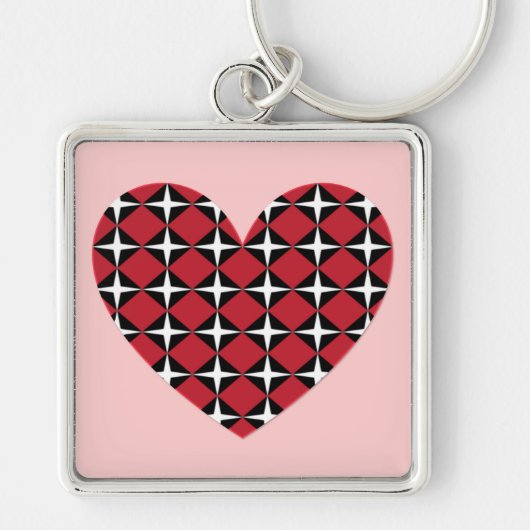 Mod Diamond Heart Sleutelhanger (Voorkant)