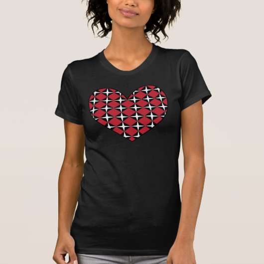 Mod Diamond Heart T-shirt (Voorkant)