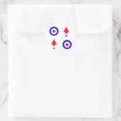 Mod doel en pijlen ronde sticker (Tas)