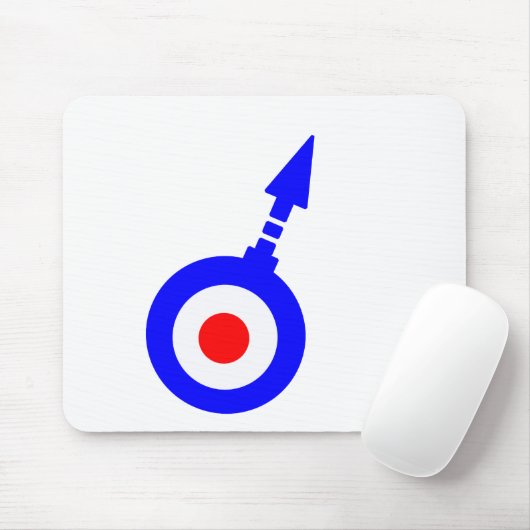 Mod-doel met gradenpijl Muismat (Met muis)