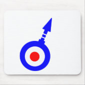 Mod-doel met gradenpijl Muismat (Voorkant)
