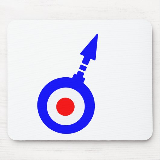  Mod-doel met gradenpijl Muismat (Voorkant)