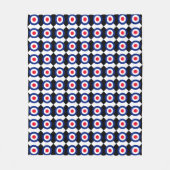 MOD Doel Rondsel op Checkers Fleece Deken (Voorkant)
