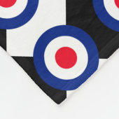 MOD Doel Rondsel op Checkers Fleece Deken (Hoek)