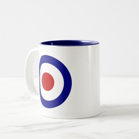 Mod Doel Tweekleurige Koffiemok (Voorkant links)