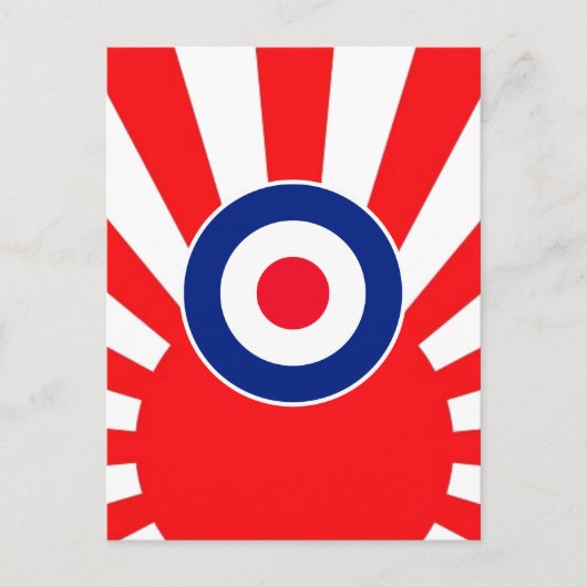 MOD-doelrozet op burst Japan Briefkaart (Voorkant)