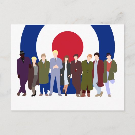 Mod Doelscooterist briefkaart (Voorkant)