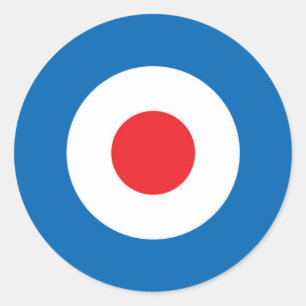 MOD-DOELSTICKERS, VORM VAN TWINTIG RONDE STICKER