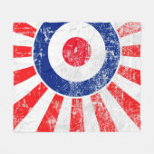 Mod doelwit mods VS doelwit grunge rondel Fleece Deken (Voorkant (Horizontaal))