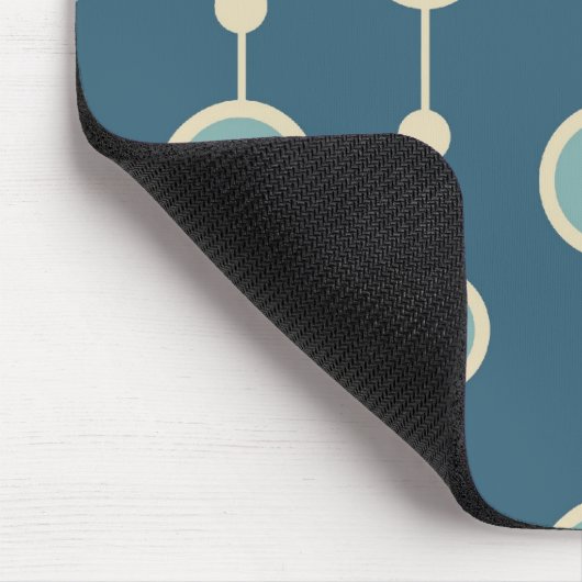 Mod druppels blauw muismat (Hoek)