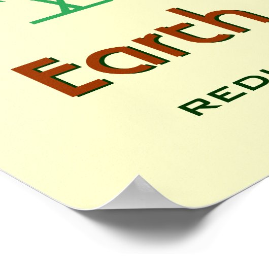 Mod Earth Day 2016 Verminder het hergebruik van he Poster (Hoek)