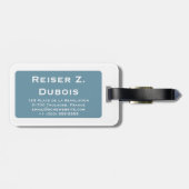 mod eiffeltoren bagagelabel (Achterkant horizontaal)