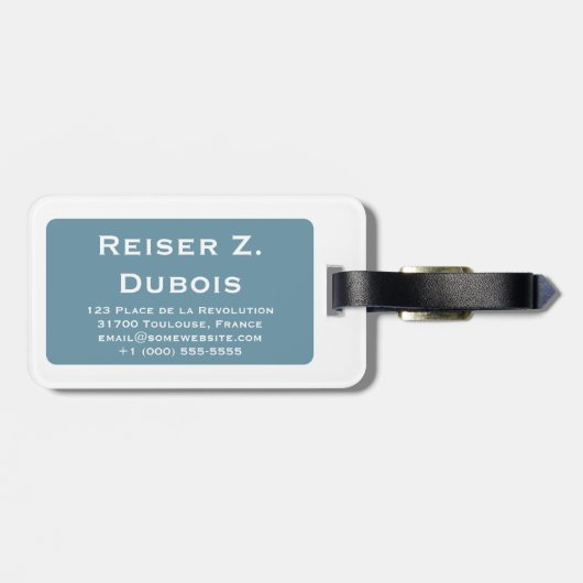 mod eiffeltoren bagagelabel (Achterkant horizontaal)