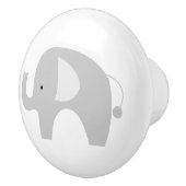 Mod Elephant Ceramic Knob - White Keramische Knop (Rechts)